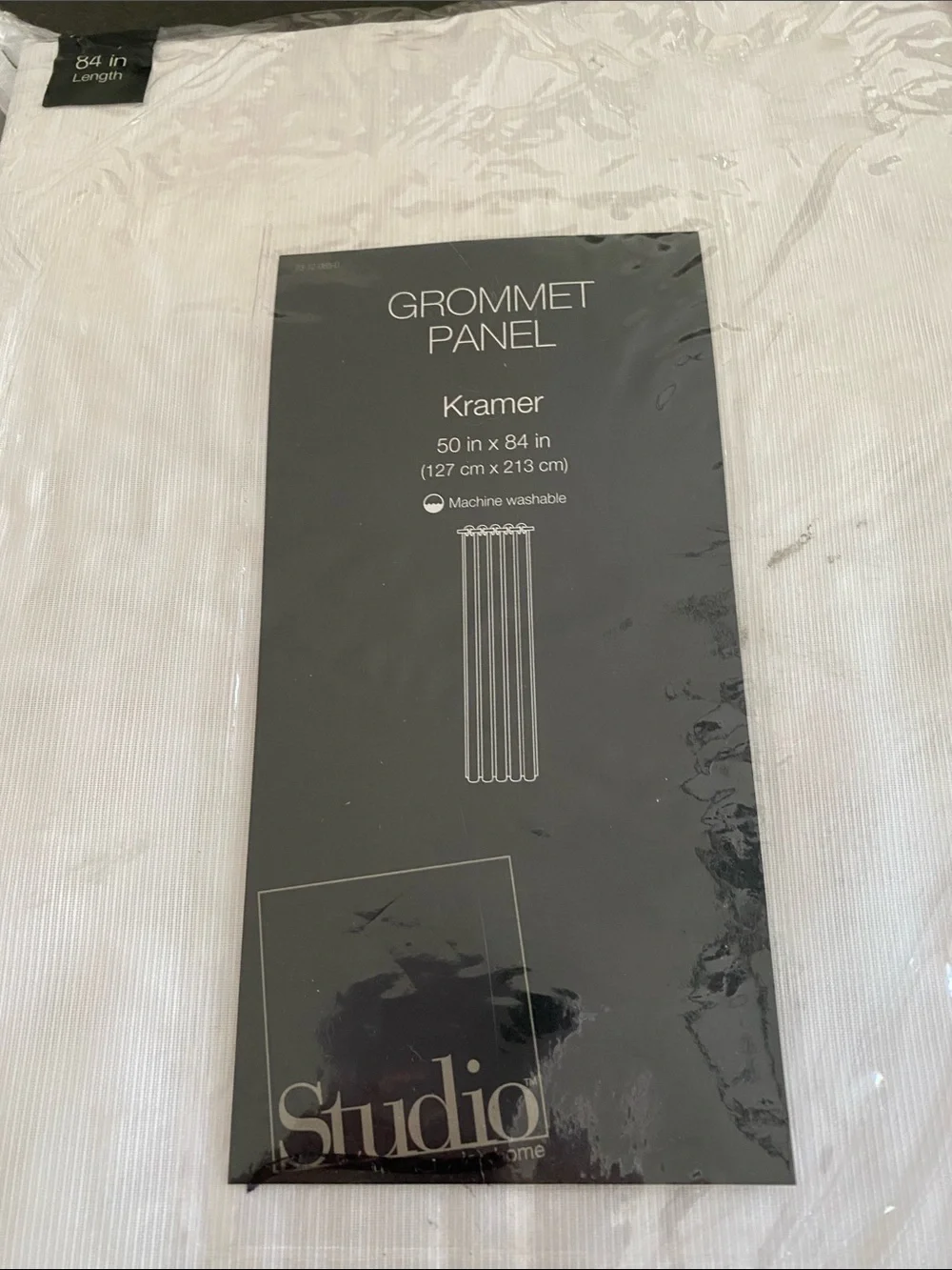 Studio Kramer Grommet Curtain Panel in White